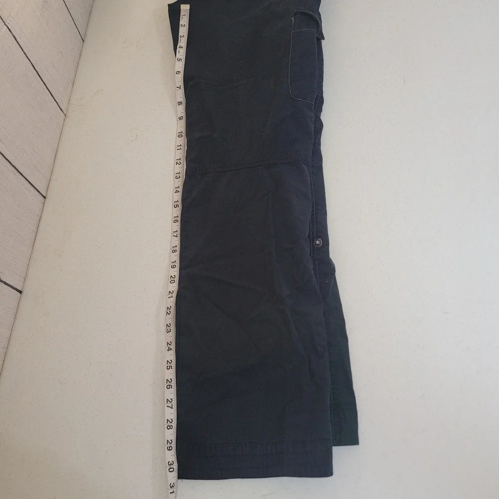 Kuhl Size 4 Reg Hiking Pants Womens Navy Blue Vintage Patina Dye Stretch Cargo